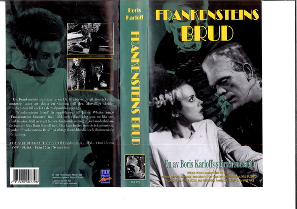 FRANKENSTEINS BRUD (VHS)